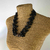 Colar Preto Pingente Murano - comprar online