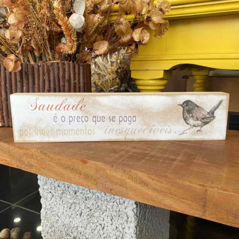 Saudade é o Preço que se Paga por Viver Momentos Inesquecíveis