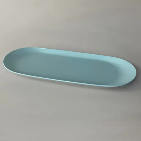 Bandeja Azul Pequena de Metal 22 cm