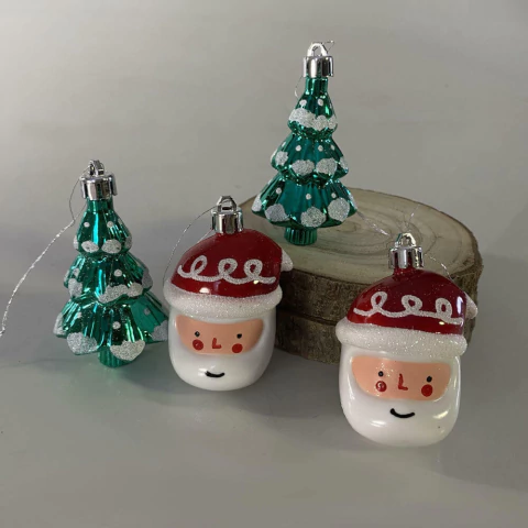 Conjunto de Enfeites para Árvore de Natal