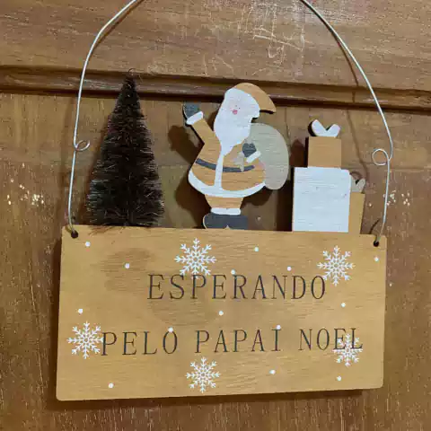 Mini Enfeite de Natal para Porta 17x25 cm