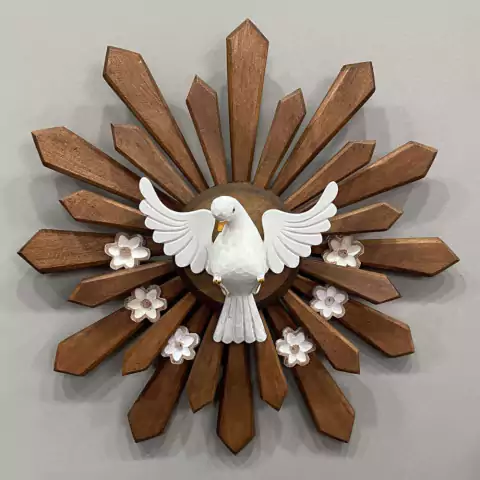 Divino Espírito Santo em Madeira 40 cm