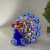 Pavão Artesanal para Decoração Azul 14 cm