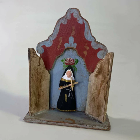 Capelinha Miniatura de Santa Rita 10 cm