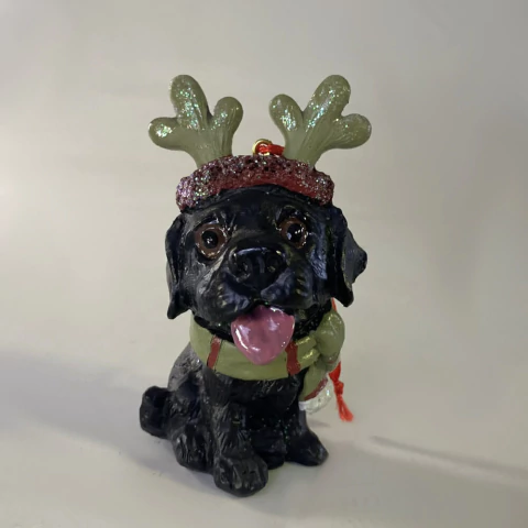 Cachorro Natalino para Pendurar 10 cm