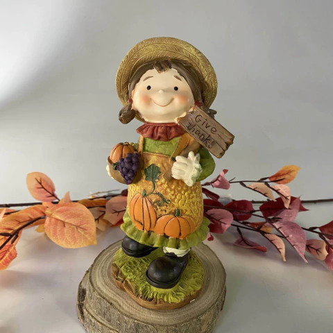 Menina Vestida para Festa Junina 21 cm