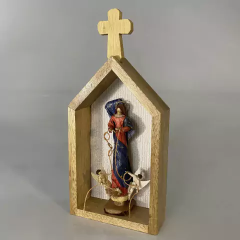 Capelinha com Desatadora dos Nós em Palha 22 cm