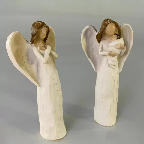 Par de Anjos Pequenos 9,5 cm