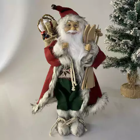 papai noel tradicional vermelho e verde