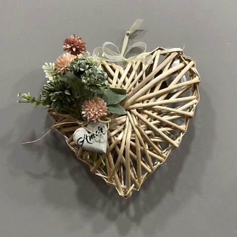 Coração Decorativo Amor 26x24 cm