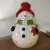 Pote de Natal Boneco de Neve 20 cm