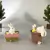 Quarteto de Coelhos Brincalhões 12 cm - Sementes Sementes Atelier | Loja Presentes & Decoração | Botucatu - SP