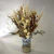 Arranjo com Flores Secas Naturais em Vaso Artesanal de Cerâmica