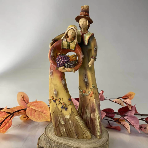 Abraço de Colheita - Tempo de Amar Plantar e Colher 23 cm