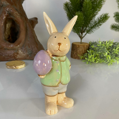 Coelhinho de Páscoa com Ovo 16 cm