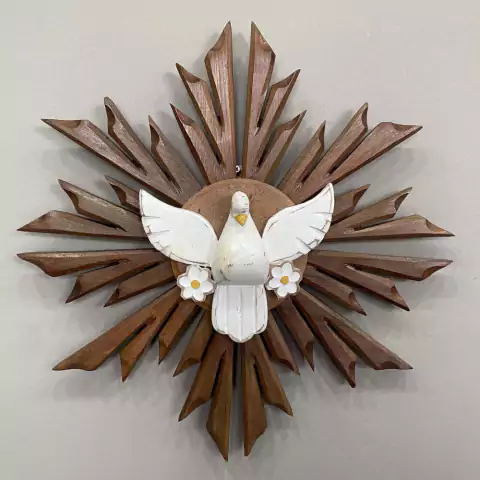 Espírito Santo Madeira Natural 35 cm