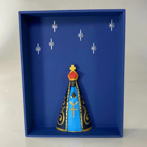 Quadrinho de Nossa Senhora Aparecida 16x19,5 cm