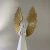 Anjo Decorativo Branco com Asa Dourada 30 cm - comprar online