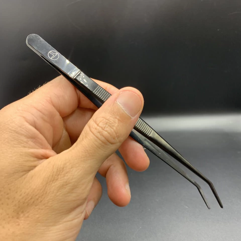 Pinça Culinária Com Ponta Curva 15cm 