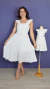 Vestidos tal mãe tal filha Rose e Livia Off White