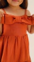 Vestido infantil Juju terroso [P.E] - comprar online
