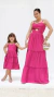 Vestidos Tal Mãe Tal Filha Selena Magenta
