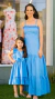 Vestidos Tal Mãe Tal Filha Milena e Catarina Azul