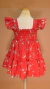 Vestido infantil Teresa Folhinhas Vermelho [P.E] - comprar online