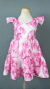 Vestido infantil Teresa Hortências Rosa [P.E]