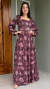 Vestido Adulto Isis Floral Café - loja online