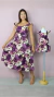 Vestidos tal mãe tal filha Adriele e infantil Helena Floral Uva - Miss Li • Moda Feminina • Tal Mãe Tal Filha