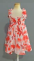 Vestido infantil Mirian Flores Vermelho Aqua - comprar online