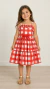 Vestidos tal mãe tal filha Manu Xadrez Vermelho