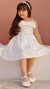 Vestido Off White Infantil de Menina | Juju Miss Li na internet