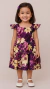 Vestidos tal mãe tal filha Adriele e infantil Helena Floral Uva