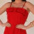 Vestido Midi Adulto Vermelho | Juju Miss LI - comprar online
