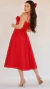 Vestido Midi Adulto Vermelho | Juju Miss LI na internet