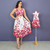 Kit Saia Mônaco Rosa, Cropped Helen e infantil Helen - comprar online