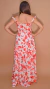 Vestido adulto Marcela Flores Vermelho Aqua - loja online