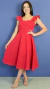 Vestido adulto Débora Vermelho - Miss Li • Moda Feminina • Tal Mãe Tal Filha