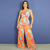 Macacão Hollywood Max Flor Laranja - comprar online