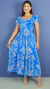 Vestido adulto Joice Azul Floreado - comprar online