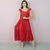 Vestido Adulto Adriele Vermelho