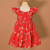 Vestido infantil Teresa Folhinhas Vermelho [P.E]