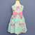 Vestido infantil Angelina Fundo-do-mar