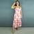Vestido adulto Francine Flores Vermelho Tom - comprar online