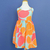 Vestido infantil Olga Max Flor Laranja