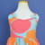 Vestido infantil Olga Max Flor Laranja - comprar online