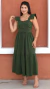 Vestido adulto Monique Verde Militar [P.E]
