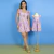 Kit Macaquinho Adulto Veneza e Vestido Infantil Livia Floral Lilás